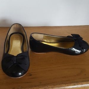 Janie & Jack Black Patent Leather Flats